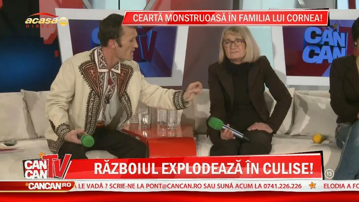 Ce ai ratat aseara la CANCAN TV! Scandal de zile mari in familia cantaretului Marin Cornea! Copiii s-au luat la cearta cu mama lor