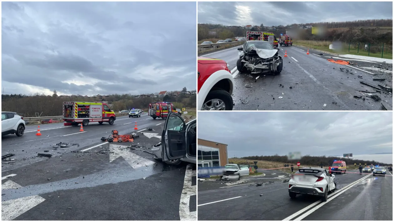 Tragedie în Cluj! Un mort și trei răniți, după ce o mașină a derapat pe contrasens