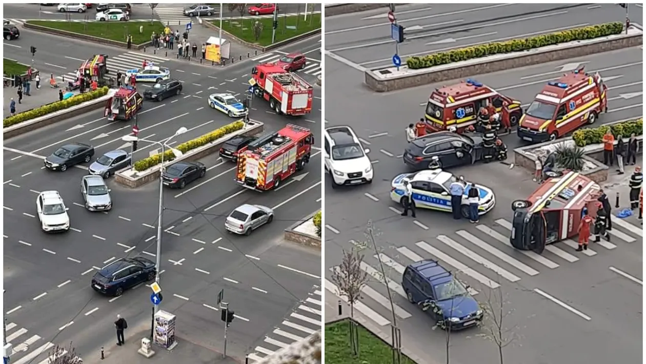 BREAKING NEWS. Accident grav în Capitală, pe Calea 13 Septembrie