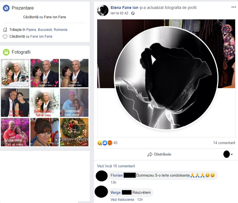 Doliu într-o familie celebră din România. A murit înainte de Revelion: “Amintirea ta va rămâne vine în sufletele noastre”