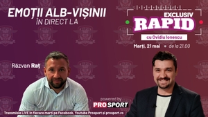 Răzvan Raț este invitat la "EXCLUSIV RAPID" marți, 21 mai, de la ora 21.00