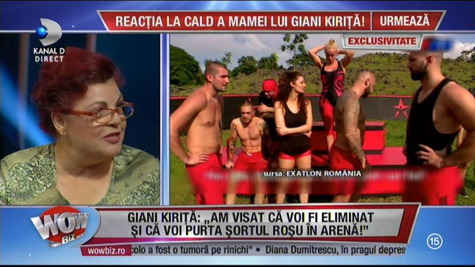 Mama lui Giani Kiriță a vorbit despre eliminarea fiului său