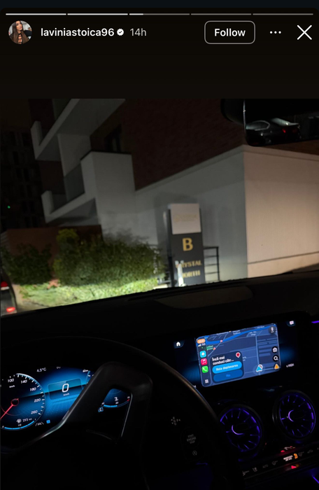 Pescobar i-a dat Laviniei cadou un Mercedes GLA. sursă - social media