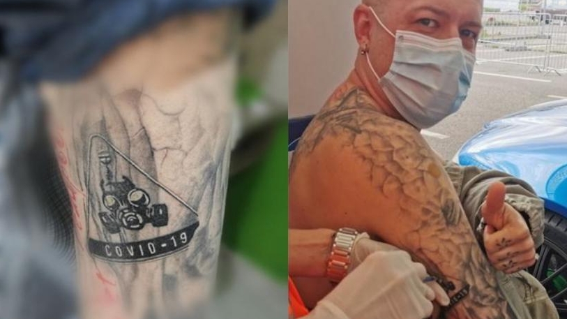 Un bărbat din Oradea și-a tatuat „COVID-19” pe braț, apoi a cerut să fie vaccinat chiar în dreptul tatuajului