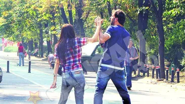 Lupte grele cu Raluca Ogica si Adrian Ropotan! Bataie in plina strada!