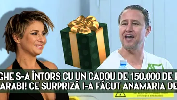 Reghe s-a intors cu un cadou de 150.000 de euro de la arabi! Ce surpriza i-a facut Anamaria de ziua lui