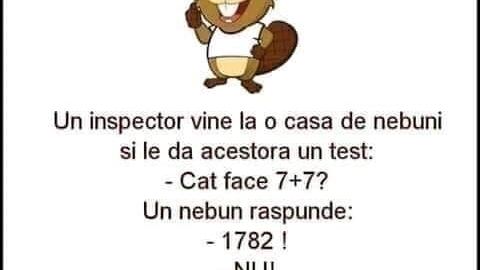 Bancul zilei | Un inspector vine la o casă de nebuni