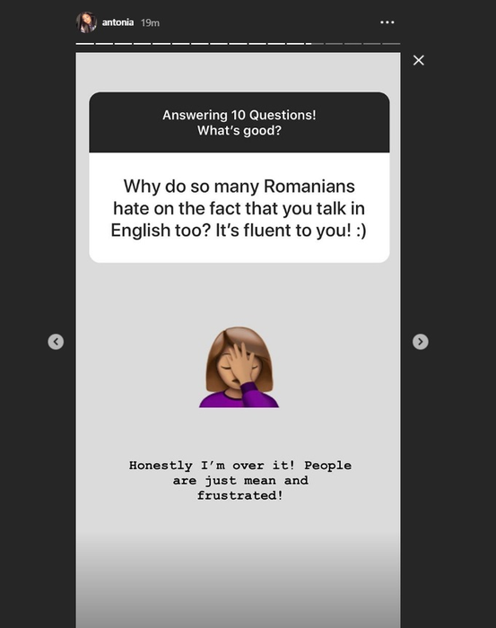 Antonia a răbufnit după ce a fost întrebată ce operație a suferit. Răspunsul său este tranșant
