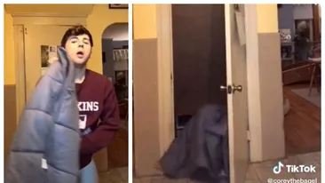 Un tânăr s-a viralizat pe Tik Tok după ce unchiul lui a făcut o greșeală incredibilă pe fundal. VIDEO