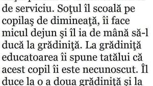 BANC | Tăticul își duce copilul la grădiniță