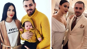 Betty și Cătălin Vișănescu își botează fiul. Ce ținută superbă are fiica lui Florin Salam