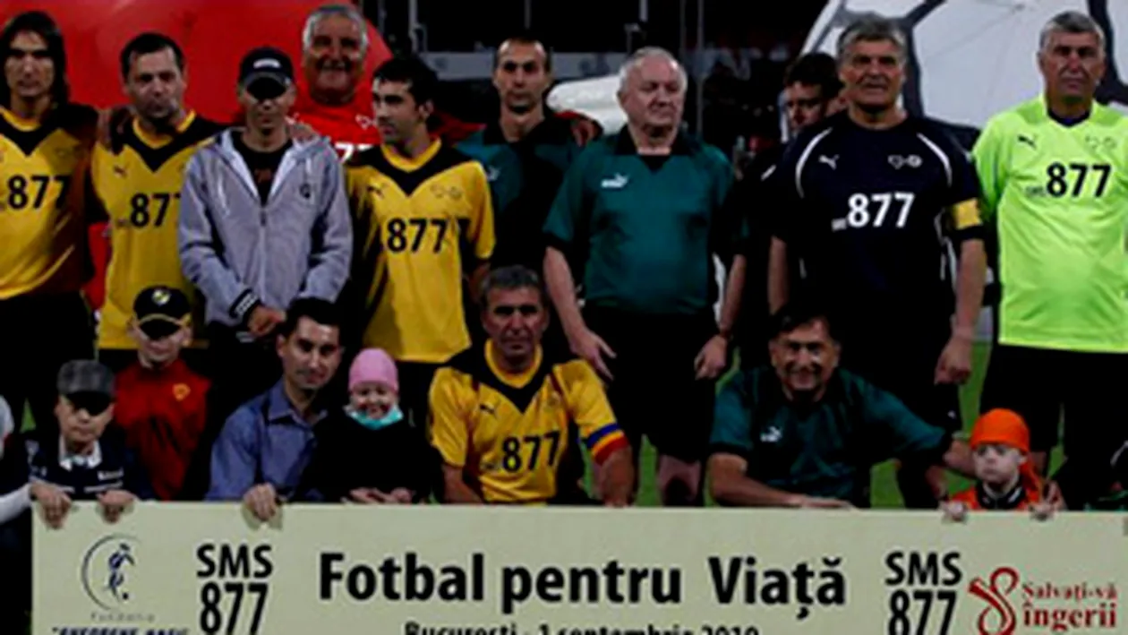 Meciul caritabil Fotbal pentru viata a strans 134.000 de euro!