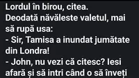 BANC | Lordul apatic și valetul panicat