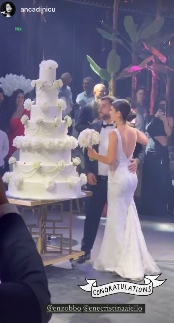 Enzo de la Chefi la cuțite s-a căsătorit religios cu Cristina Ene! Primele imagini de la nunta nepotului lui Joshua Castellano