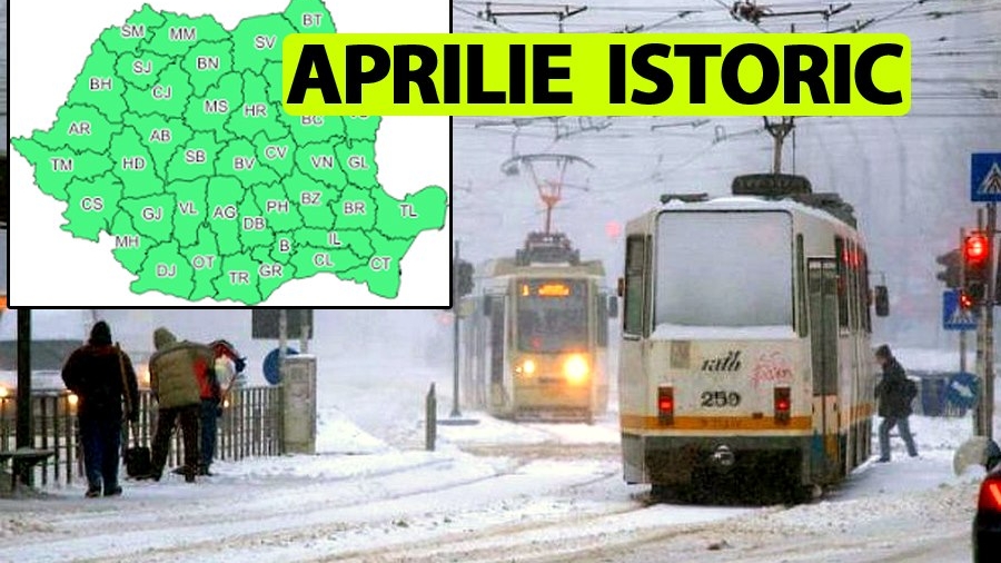 ANM, în alertă. Luna aprilie 2020 nu va mai fi la fel în România. Ce temperaturi și ce fenomene meteo vor fi în București și în celelalte orașe