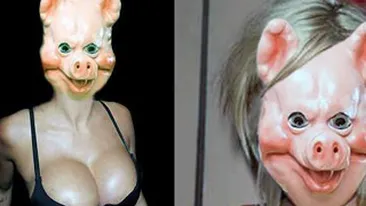 Campanie cu fete siliconate si capete de porci, marca Iulia Albu! VEZI AICI ce promoveaza!