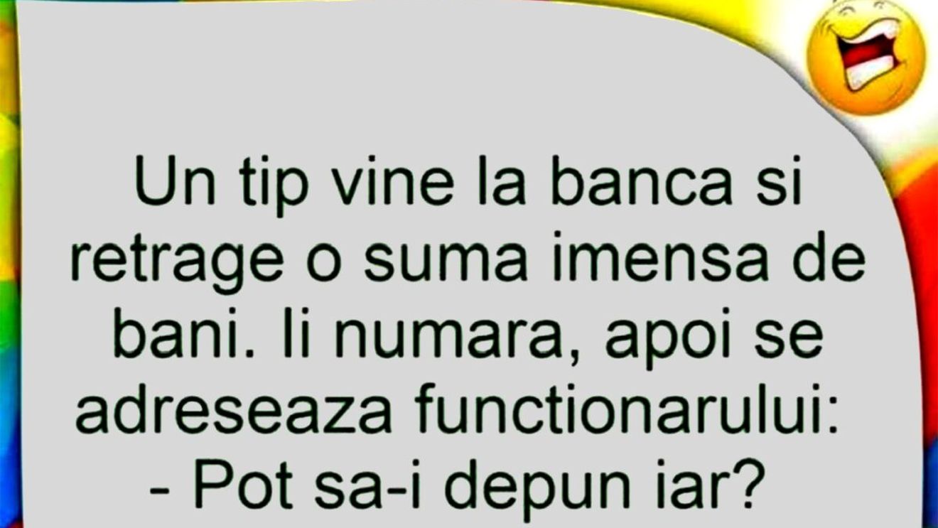BANC | Un tip vine la bancă și retrage o sumă imensă de bani