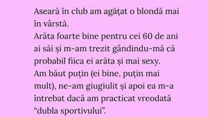 Bancul de weekend | "Dubla sportivului"