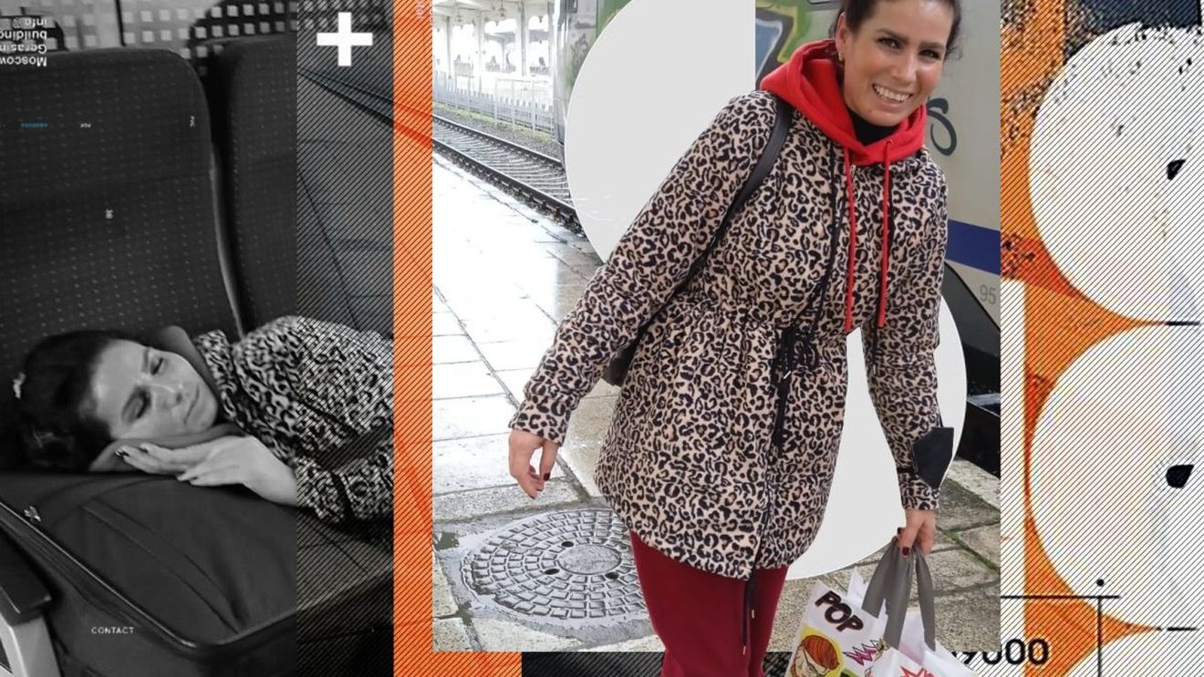 Imagini uluitoare cu artista din Banat. Daniela Ploia, dată jos din tren de conductor, în picioarele goale
