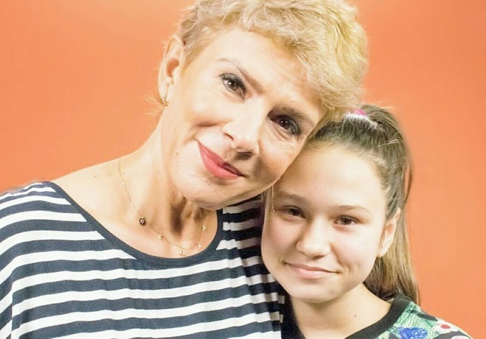 Teo Trandafir, împreună cu fiica ei, Maia