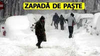 Temperaturi negative de Paște și ninsori ca în toiul iernii în România. Cea mai cruntă sărbătoare pascălă din istoria țării noastre