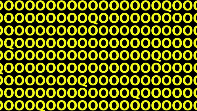Test IQ simplu şi rapid! Tu vezi litera Q din imagine? Cei mai inteligenţi oameni o găsesc în doar 10 secunde