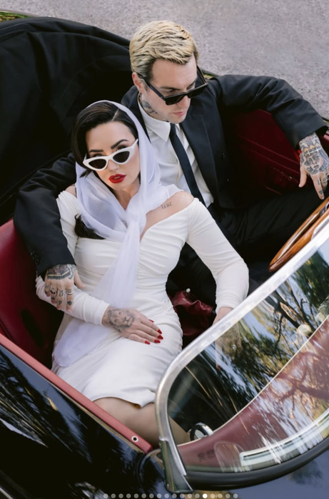 Demi Lovato și Jutes s-au căsătorit! Primele imagini cu artista în rochie de mireasă