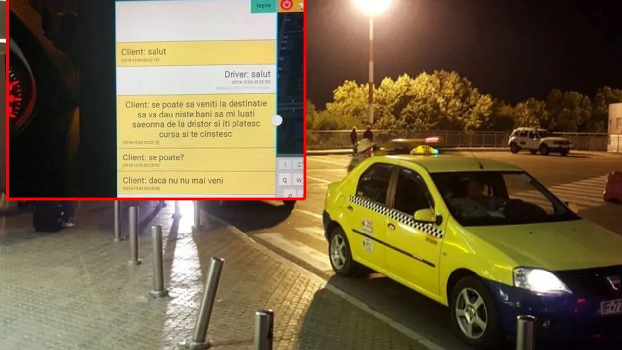 Răspunsul genial dat de un taximetrist din București după ce un client i-a cerut o șaorma pe aplicație