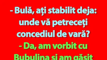 BANC | Bulă, Bubulina și concediul de vară?
