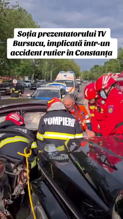 Soția lui Bursucu' a făcut ACCIDENT în Constanța/ sursă foto: social media
