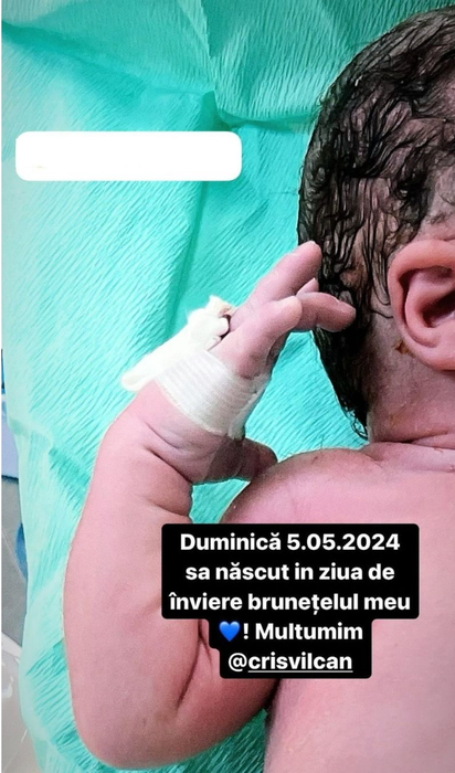 Daniela Crudu și-a botezat băiețelul/foto: Instagram