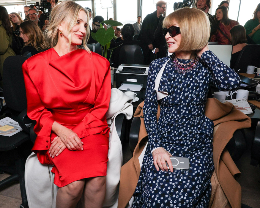 Cameron Diaz la prezentarea colectiei Stella McCartney la Paris. Foto: Profimedia