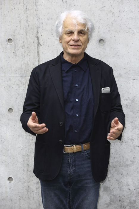 Italian actor Michele Placido is posing after the fashion show of Giorgio Armani held in Armani Headquarters. Milan, Italy, on February 24, 2018. Photo by Marco Piovanotto/ABACAPRESS.COM