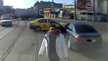 Răsturnare de situație! Șoferul BMW-ului împins de tramvai, legături suspecte cu o periculoasă grupare mafiotă