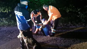 Un biciclist căzut în munți a fost salvat de câinele jandarmilor