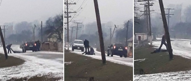 Imagini șocante în Maramureș. Târât și abandonat în șanț după ce ar fi fost lovit de mașina Poliției de Frontieră. Reacția instituției