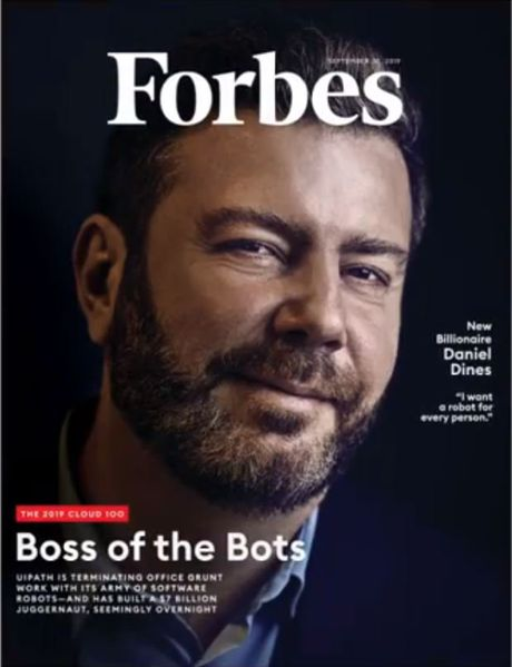 Daniel Dines a apărut pe coperta revistei ”Forbes”