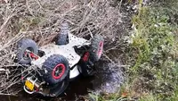 Clipa fatală! Un tânăr de 24 de ani din Dâmbovița a murit după ce s-a răsturnat cu ATV-ul de pe un pod