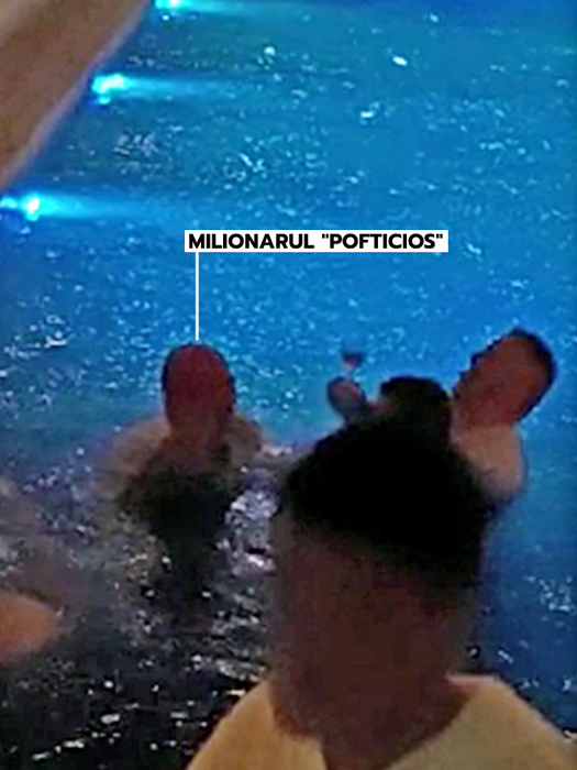 La Asylum, milionarul "pofticios" a făcut baie îmbrăcat în piscină