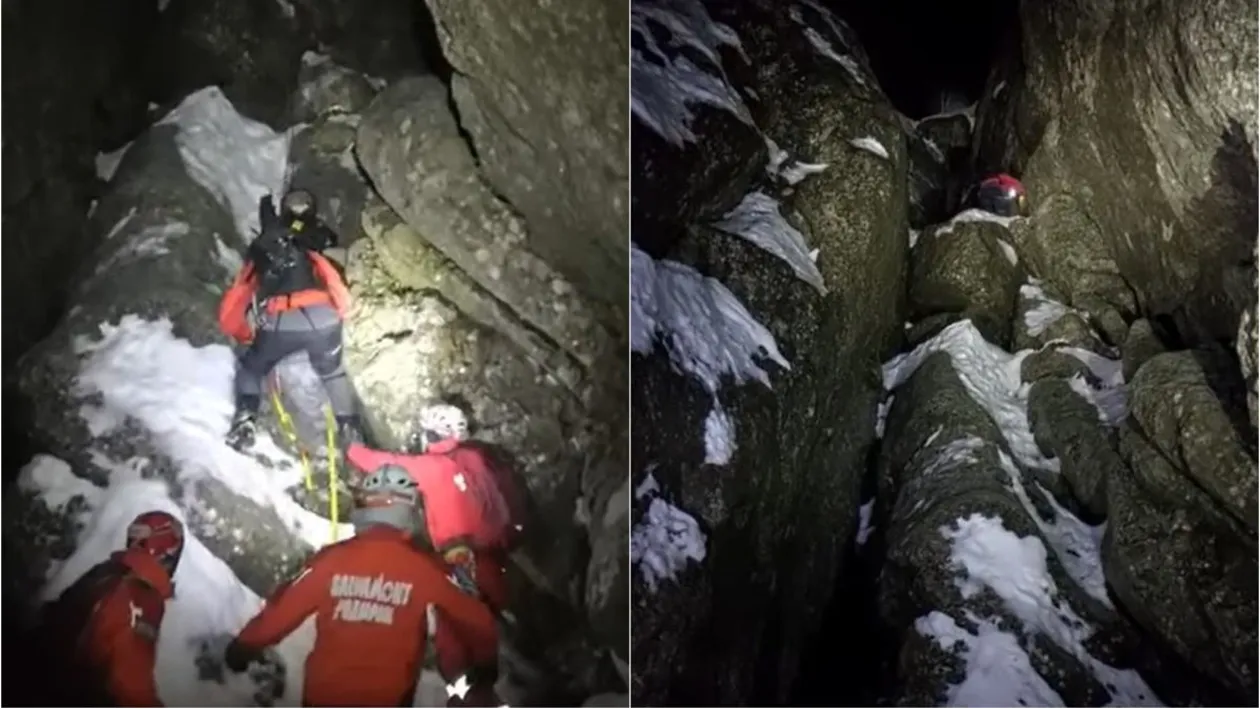 O alpinistă a fost la un pas de moarte, după ce a căzut într-o râpă din Munții Bucegi