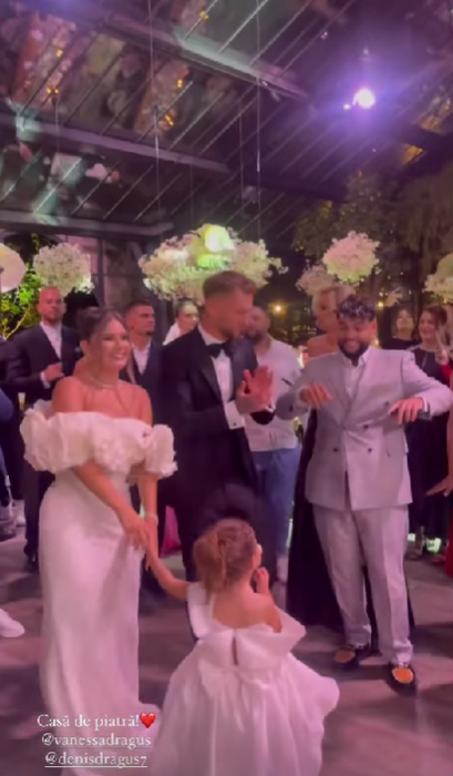 Vanessa și Denis Drăguș au avut o nuntă fabuloasă/ Sursa foto: Instagram