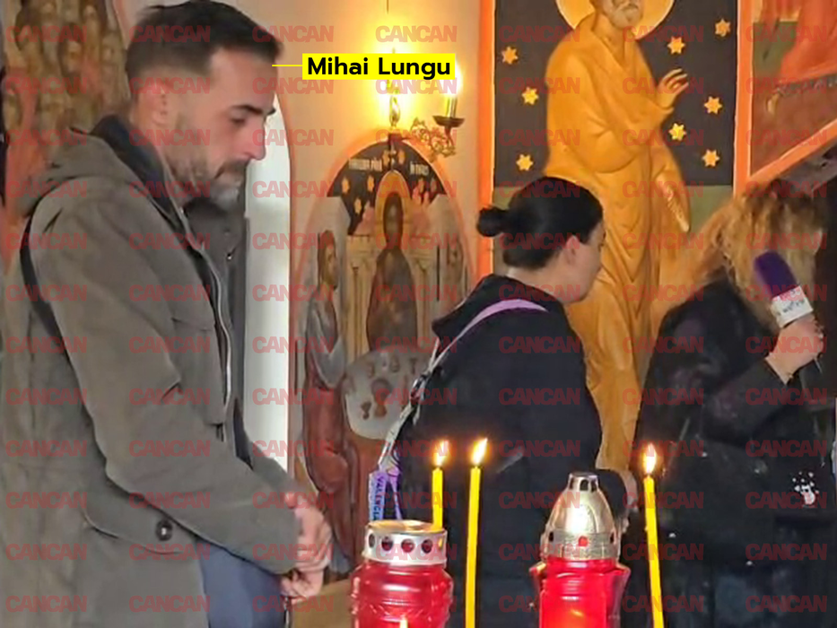 Mihai Lungu, cel care spune că era iubitul jurnalistei a fost prezent la înmărmântare