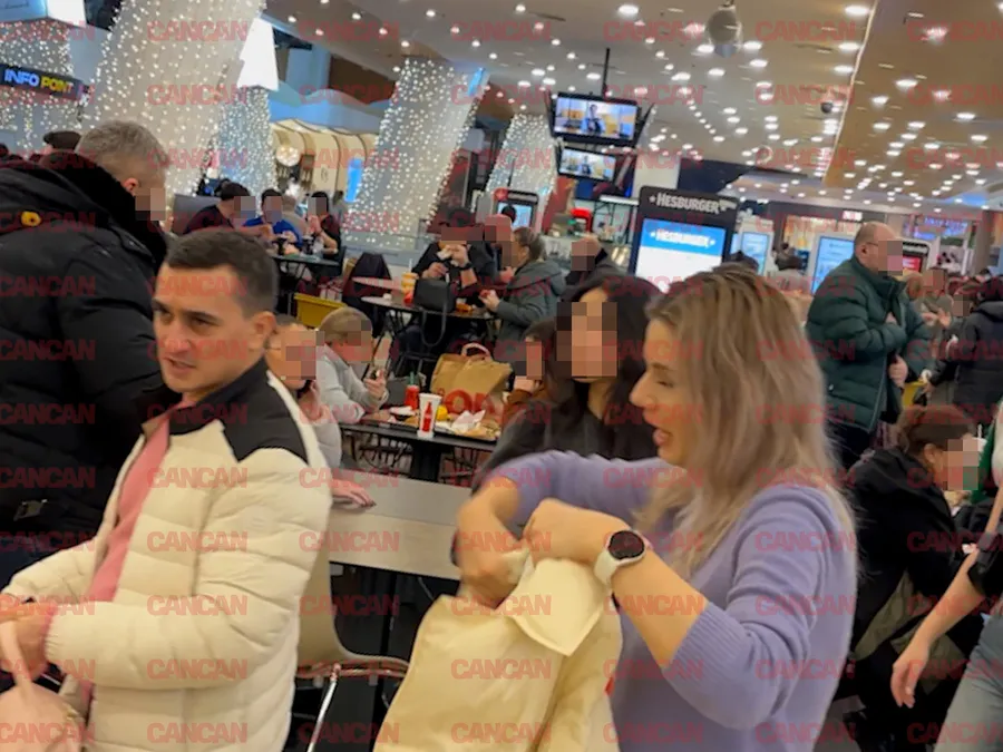 Marian Drăgulescu, la mall cu logodnica