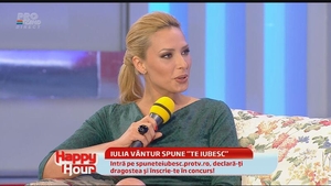 Iulia Vântur, extrem de sinceră la "Happy Hour": "Marius, te iubesc! După Moga, nu am mai avut nicio relaţie"