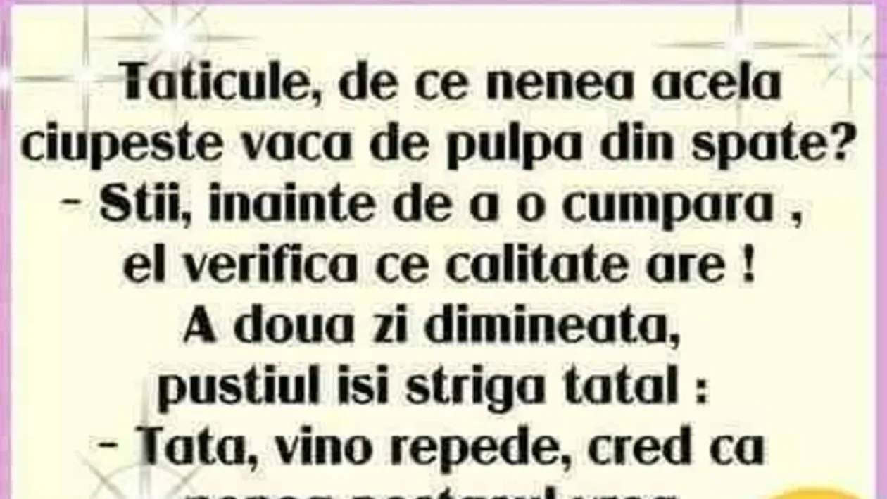 BANCUL ZILEI | De ce se ciupesc vacile de pulpa din spate?