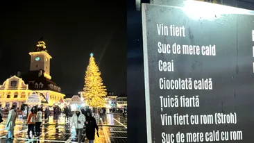Ai da atâția bani? Cât costă un simplu pahar cu vin fiert la Târgul de Crăciun din Brașov