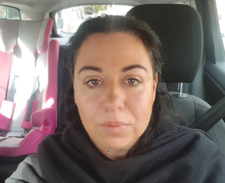 Oana Roman, lacrimi în trafic
