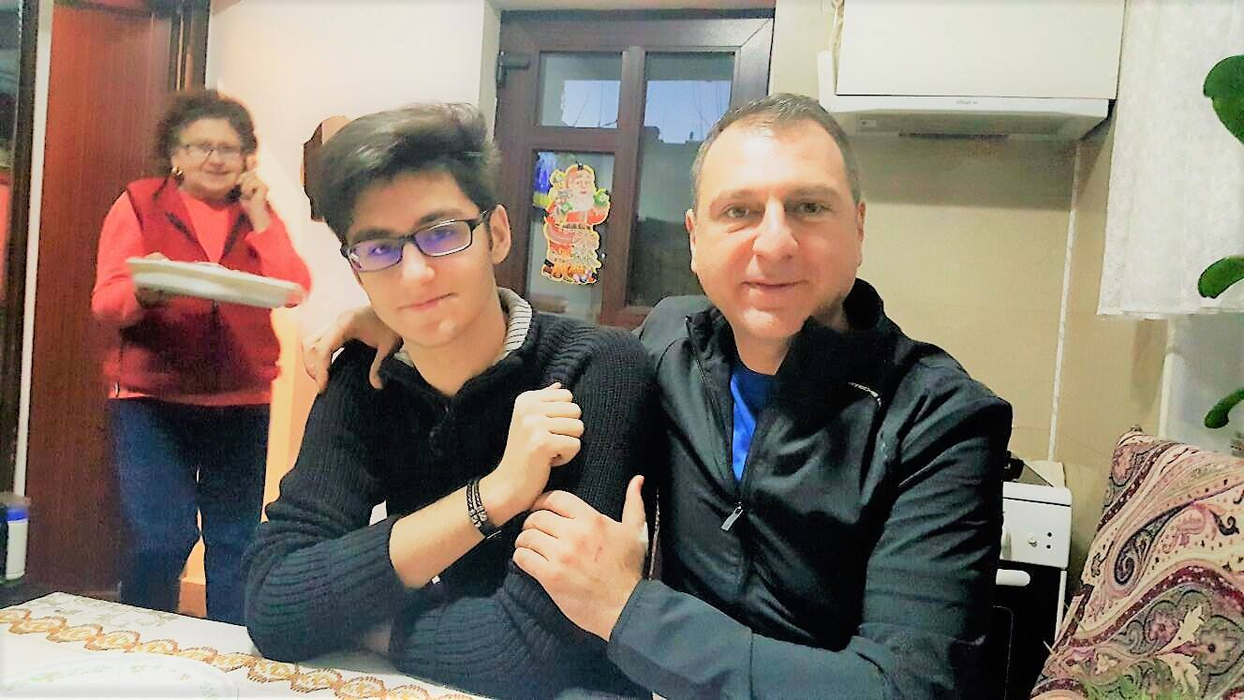 Christian Sabbagh şi fiul lui, Eduard