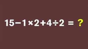 Test IQ pentru matematicieni | Cât face 15 − 1 × 2 + 4 : 2 = ?
