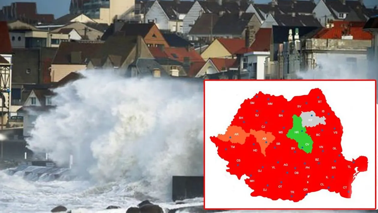 ANM, avertisment groaznic! Cum va mătura furtuna Sabine orașele din România